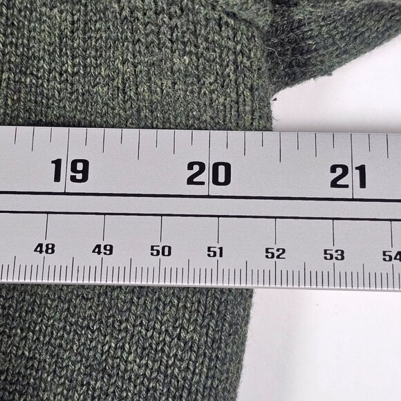 Tommy Hilfiger Preppy Patches Mens Medium Long Sleeve Full Zip Green Sweater - Picture 6 of 6